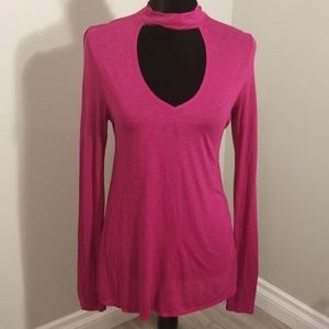 Express pink choker top size small